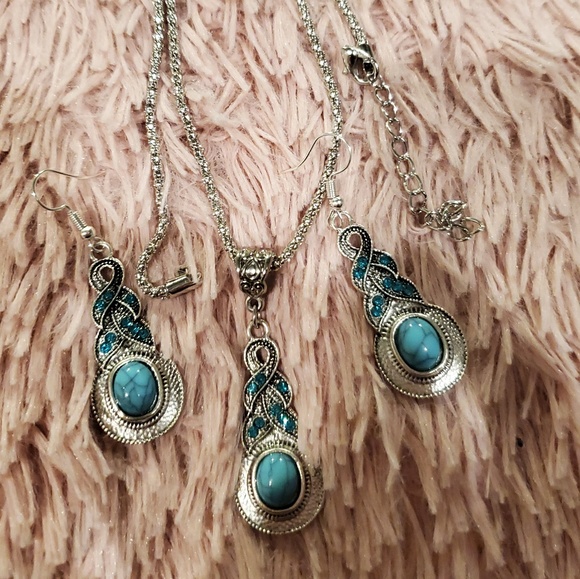 3pcs boho chic necklace & earrings set - Picture 8 of 11